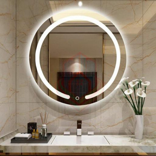 آینه بک لایت لمسی گرد