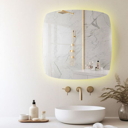 آینه بک لایت مربع