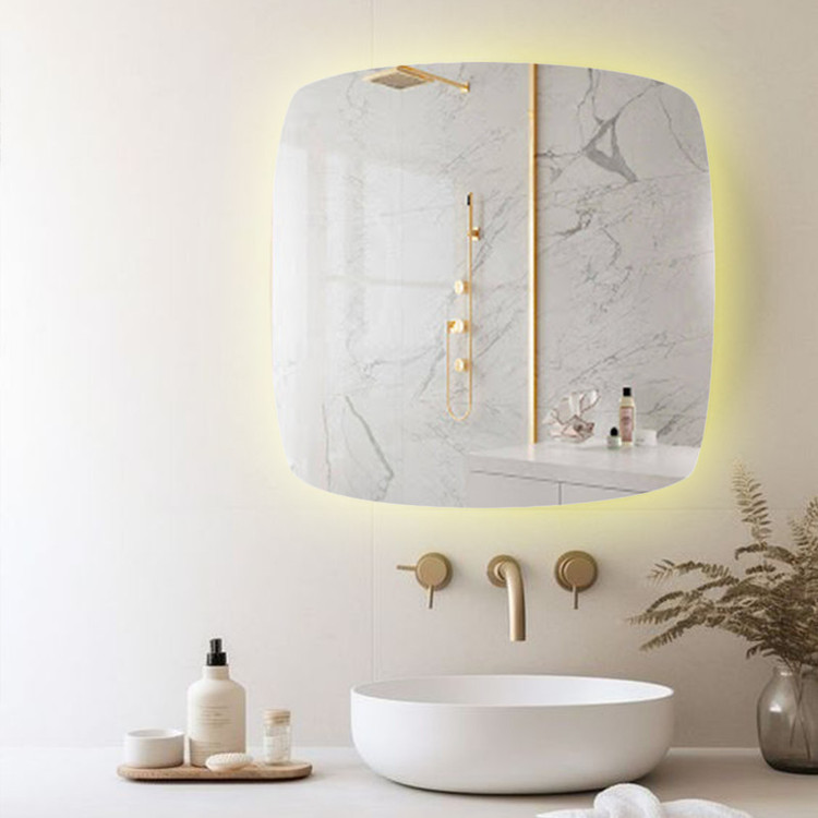 آینه بک لایت مربع