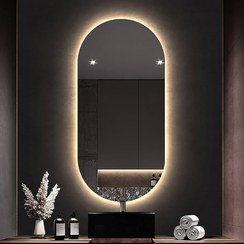 آینه بک لایت لمسی کپسولی