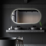 آینه بک لایت لمسی کپسولی