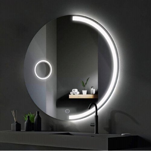 آینه بک لایت لمسی گرد