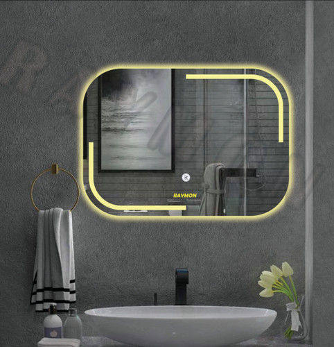 آینه بک لایت ساده و آپشنال در انواع طرح و سایز به سفارش شما