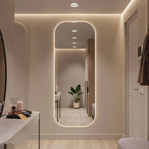 آینه بک لایت معمولی و قدی ساده و آپشنال به سفارش شما در انواع سایز و طرح