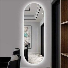 آینه قدی بک لایت ساده و لمسی در انواع سایز و طرح و آپشن به سفارش شما