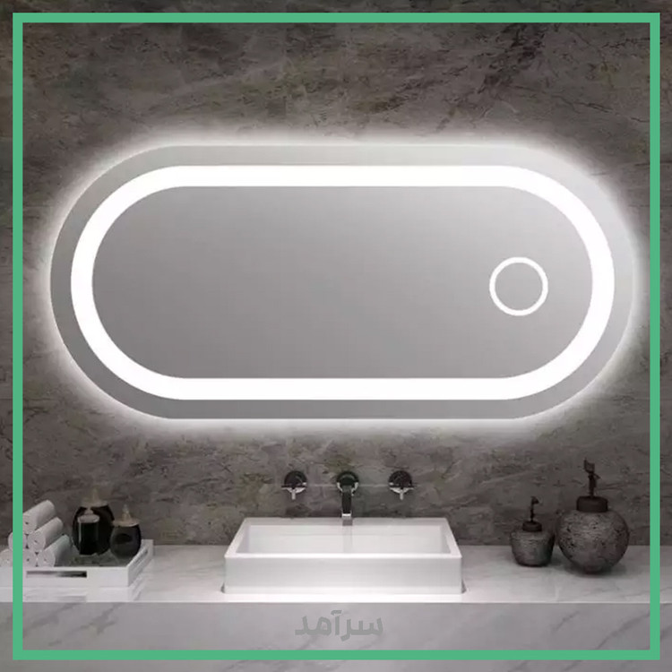 آینه بک لایت معمولی و قدی ساده و آپشنال به سفارش شما در انواع سایز و طرح