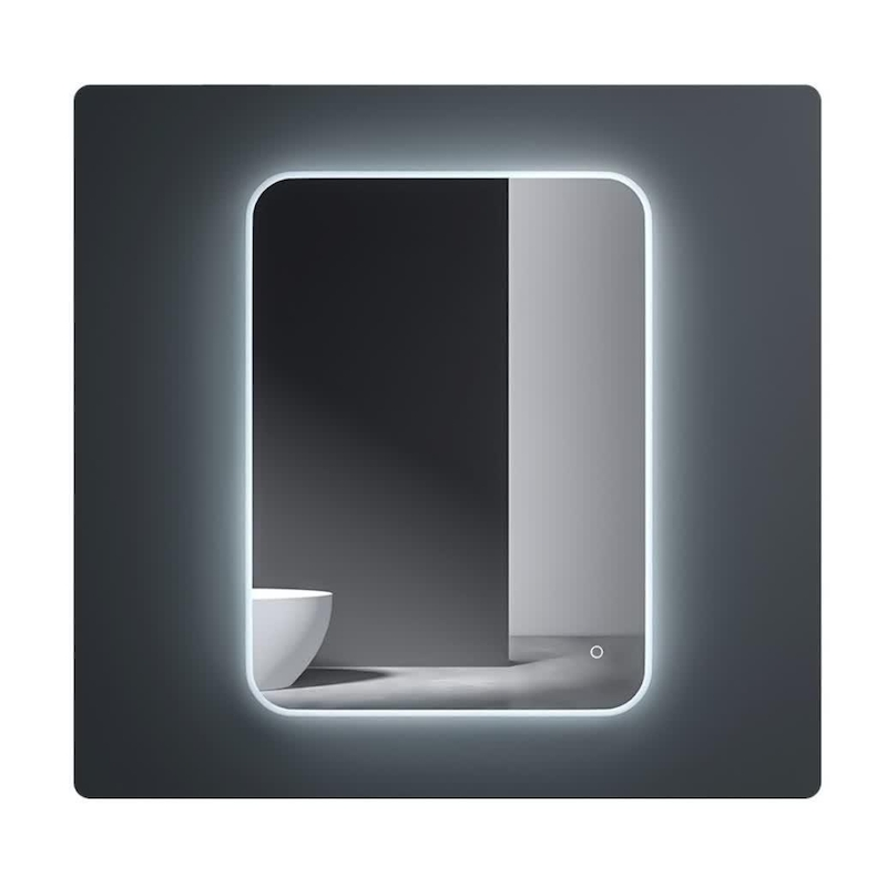 آینه بک لایت مستطیل لمسی ساده ضدآب ضدبخار در سایزهای مختلف