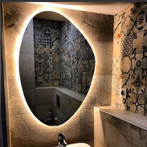 آینه ساده بک لایت و آپشنال به سفارش شما بابالاترین کیفیت