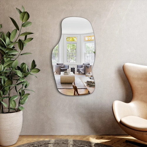 آینه ساده بک لایت لمسی با انواع رنگ نور ،آپشن و سایز